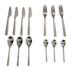 Vintage Christofle Air France Flatware 13 Pieces Signed W/Air France Logo